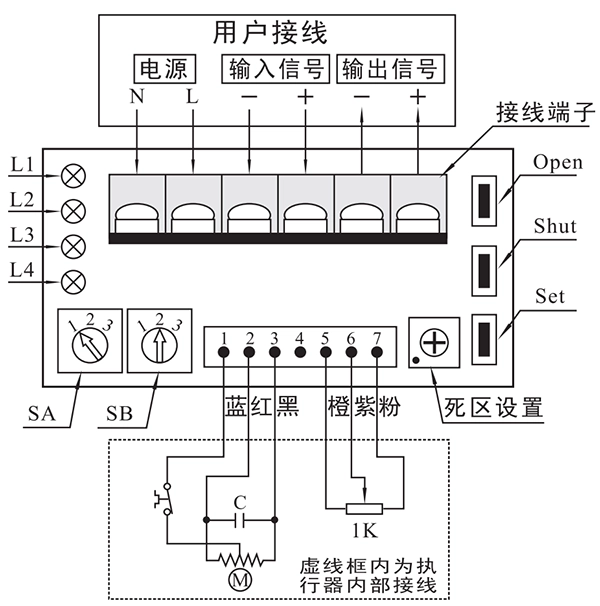 Huayi Technology Motorized Valve Control Module Interface Diagram