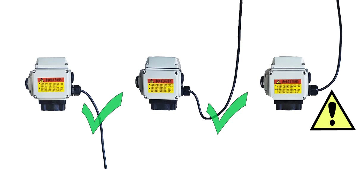 DCL electric actuator cable direction